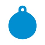 Placă de identificare pentru guler Imarc Circle Albastru