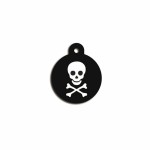 Placă de identificare pentru guler Imarc Circle Negru