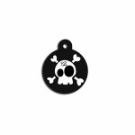 Placă de identificare pentru guler Imarc Circle Negru