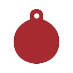 Placă de identificare pentru guler Imarc Circle Roșu