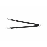 Cuplaj cu lesă pentru 2 câini Trixie New Premium Negru 40-70 cm XS S M