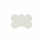 Placă de identificare pentru guler Imarc Bone Alb