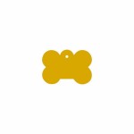 Placă de identificare pentru guler Imarc Bone Galben Auriu*