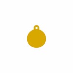 Placă de identificare pentru guler Imarc Circle Galben Auriu*
