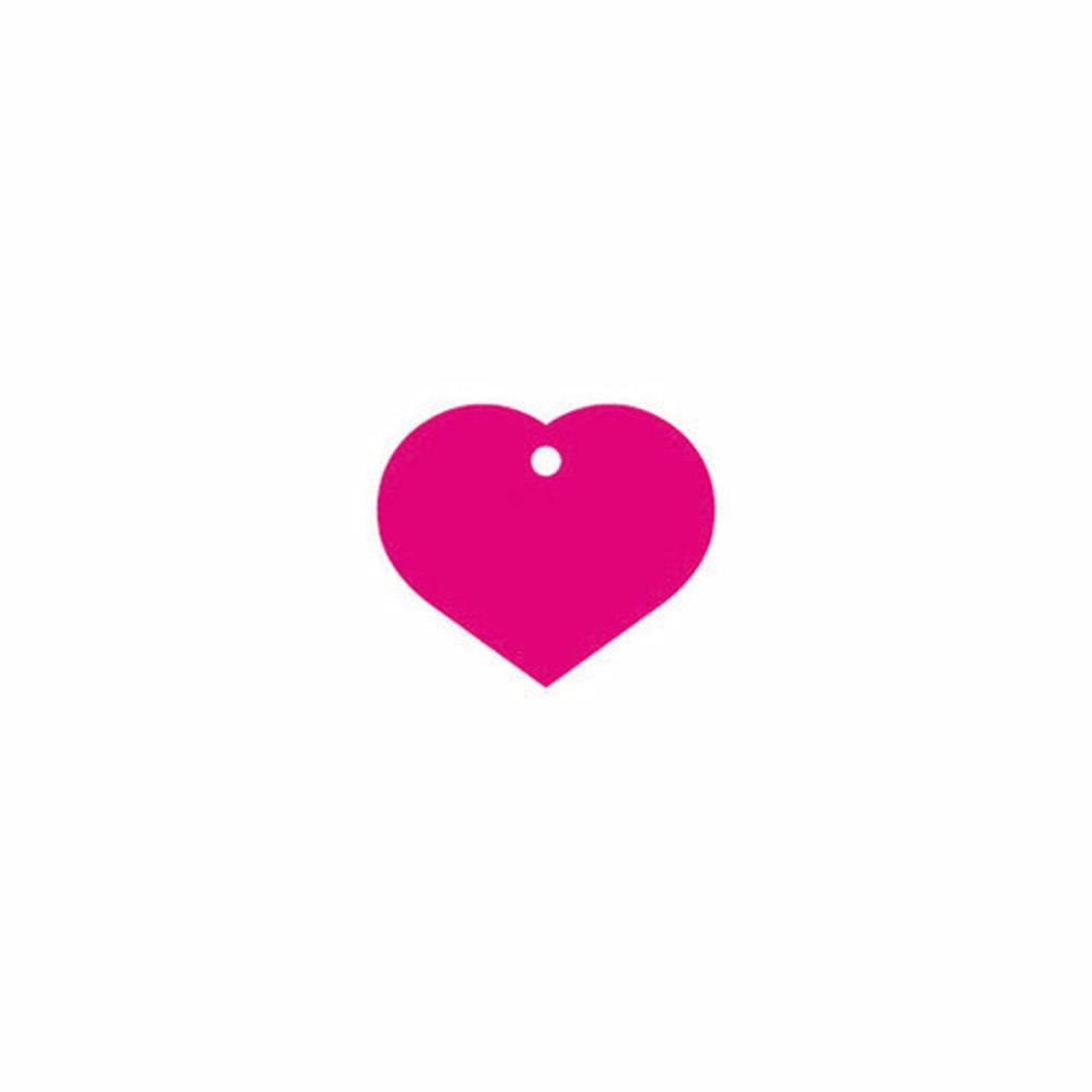 Placă de identificare pentru guler Imarc Heart Roz