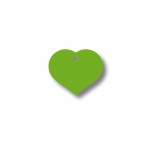 Placă de identificare pentru guler Imarc Heart Verde