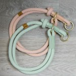 Gulerele de dresaj pentru câini Trixie Soft Rope Roz L 50 cm