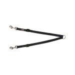 Cuplaj cu lesă pentru 2 câini Trixie Premium Negru