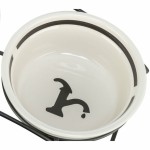 Dispozitiv de hrănire pentru câini Trixie Alb Negru Ø 13 cm 250 ml