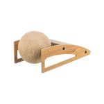 Suport de Ascuțit Gheare pentru Pisici Trixie Iută Lemn Carton 40 × 17 × 20 cm