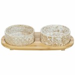 Dispozitiv de hrănire pentru câini Trixie Alb Maro Deschis Bambus