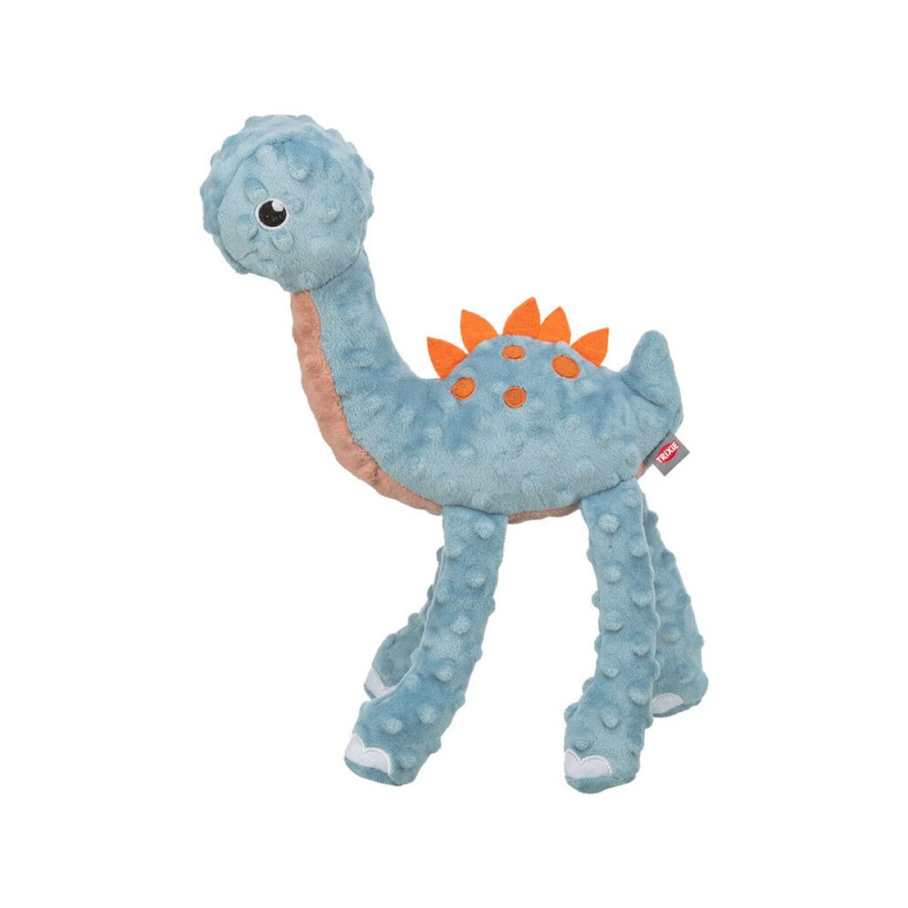 Jucărie din pluș pentru câini Trixie Albastru Portocaliu Poliester Dinozaur 38 cm