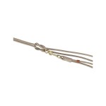 Lesă pentru câine Trixie Pure Gri deschis 2 m S