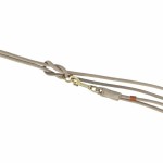 Lesă pentru câine Trixie Pure Gri deschis 2 m S