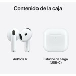 Căști in Ear Bluetooth Apple AirPods 4 Alb