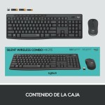 Tastatură și Mouse Fără Fir Logitech MK295 Gri Qwerty Spaniolă