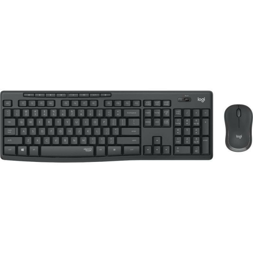 Tastatură și Mouse Fără Fir Logitech MK295 Gri Qwerty Spaniolă