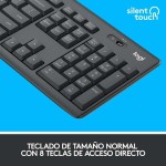 Tastatură și Mouse Fără Fir Logitech MK295 Gri Qwerty Spaniolă