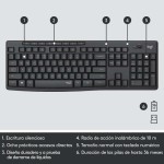 Tastatură și Mouse Fără Fir Logitech MK295 Gri Qwerty Spaniolă