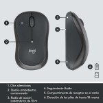 Tastatură și Mouse Fără Fir Logitech MK295 Gri Qwerty Spaniolă