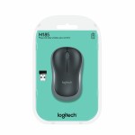 Mouse Fără Fir Logitech LGT-M185G Negru Gri 1000 dpi