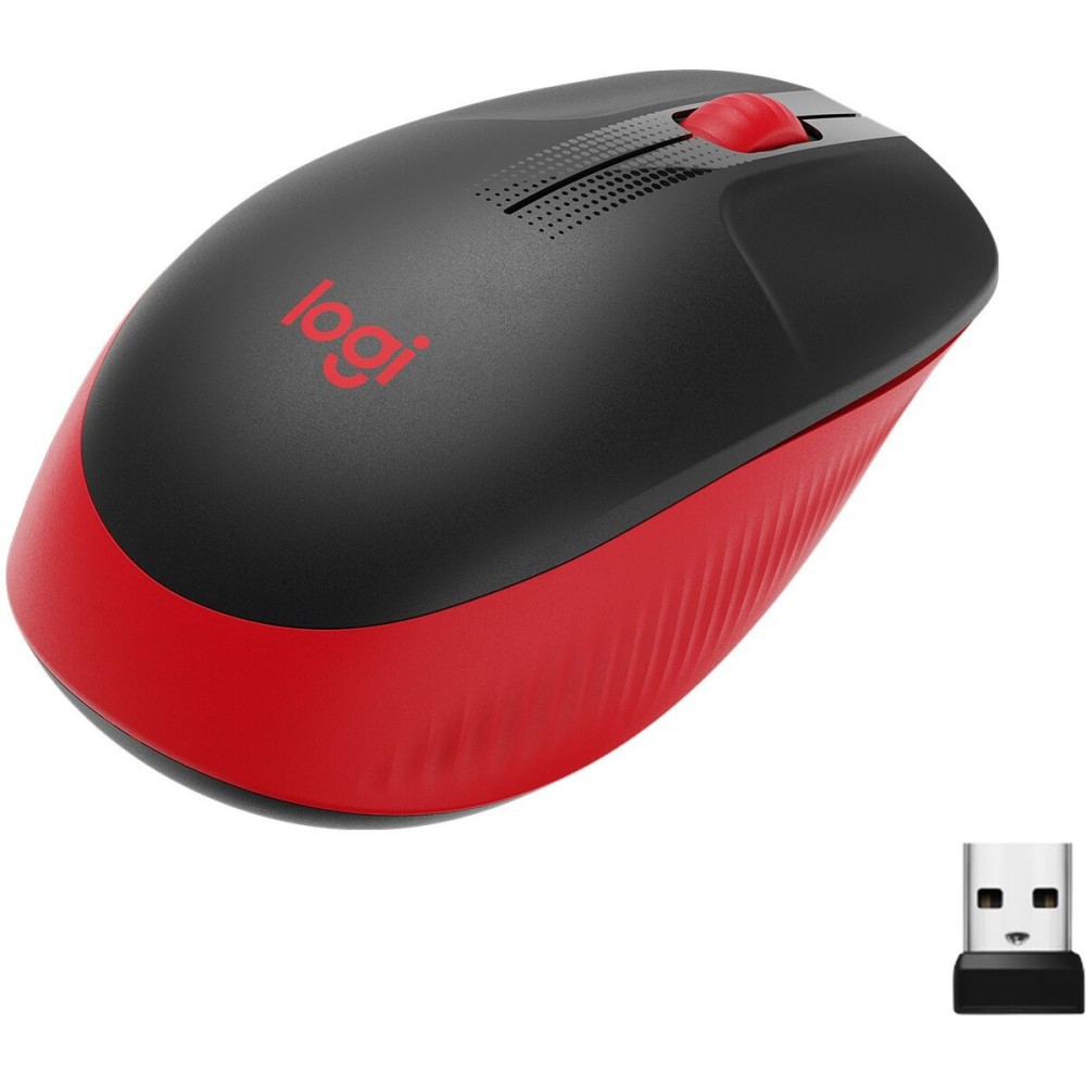 Mouse Fără Fir Logitech M190 Roșu 1000 dpi