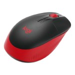 Mouse Fără Fir Logitech M190 Roșu 1000 dpi