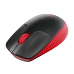 Mouse Fără Fir Logitech M190 Roșu 1000 dpi