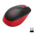 Mouse Fără Fir Logitech M190 Roșu 1000 dpi