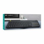 Tastatură Logitech K400 Plus Negru Qwerty Spaniolă