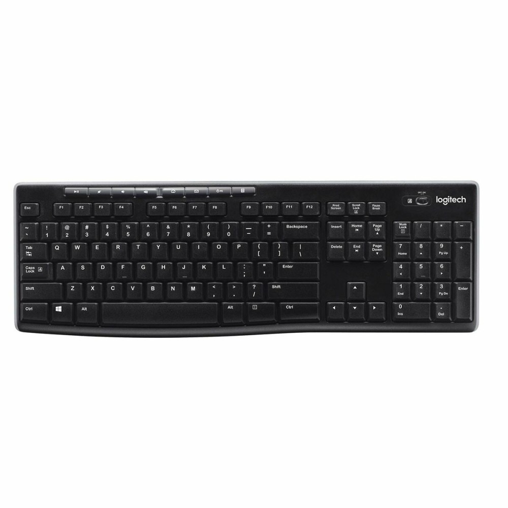 Tastatură Fără Fir Logitech K270 Negru Qwerty Spaniolă 2.4 GHz