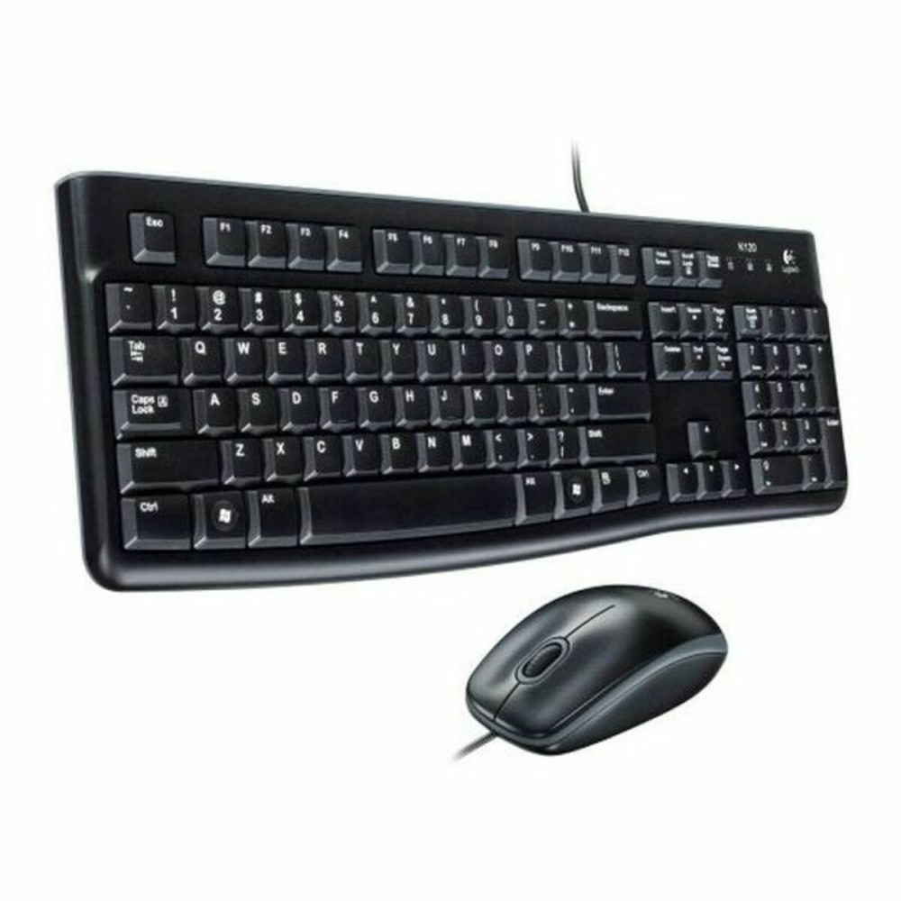 Tastatură și Mouse Optic Logitech MK120 Negru Qwerty Spaniolă
