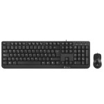 Tastatură și Mouse Optic NGS Cocoa Kit Cocoa Kit Negru Qwerty Spaniolă