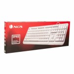 Tastatură NGS Spike Alb Negru Qwerty Spaniolă