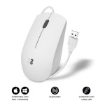 Mouse Subblim SUBMO-B2BS002 Alb 1200 DPI