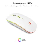 Mouse Bluetooth Fără Fir Subblim SUBMO-LDFLAT2 Alb 1600 dpi
