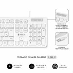 Tastatură Subblim SUBKBC-0SSK51 Alb Qwerty Spaniolă