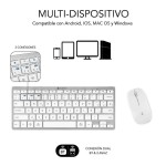 Tastatură și Mouse Subblim SUBKBC-OCO010 Argintiu