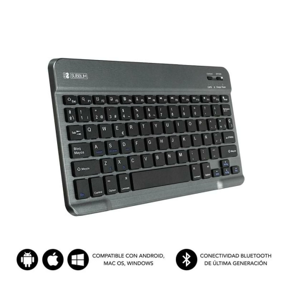 Tastatură Subblim SUB-KBT-SM0002 Gri Qwerty Spaniolă