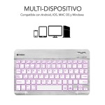 Tastatură Bluetooth Subblim SUB-KBT-SMBL30 Multicolor Argintiu Qwerty Spaniolă QWERTY
