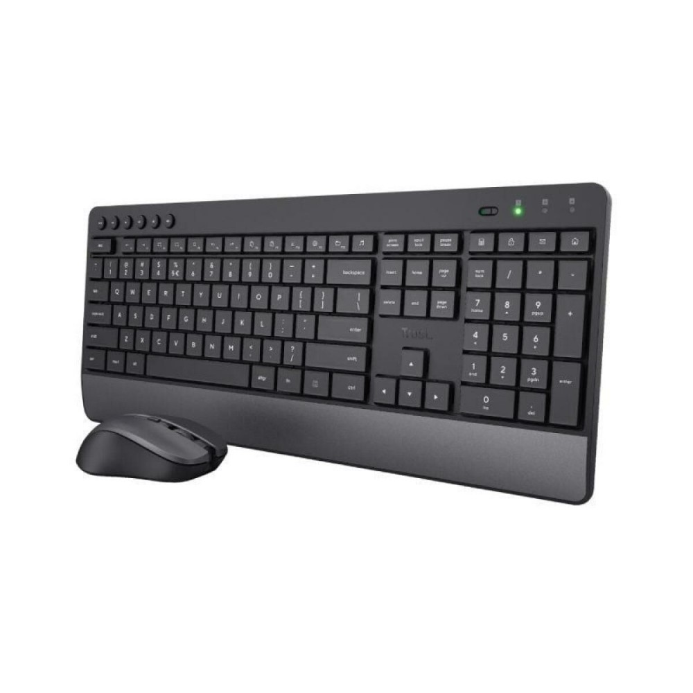 Tastatură și Mouse Trust Trezo Negru Qwerty Spaniolă