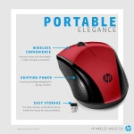 Mouse Fără Fir HP 220 Roșu 1600 dpi