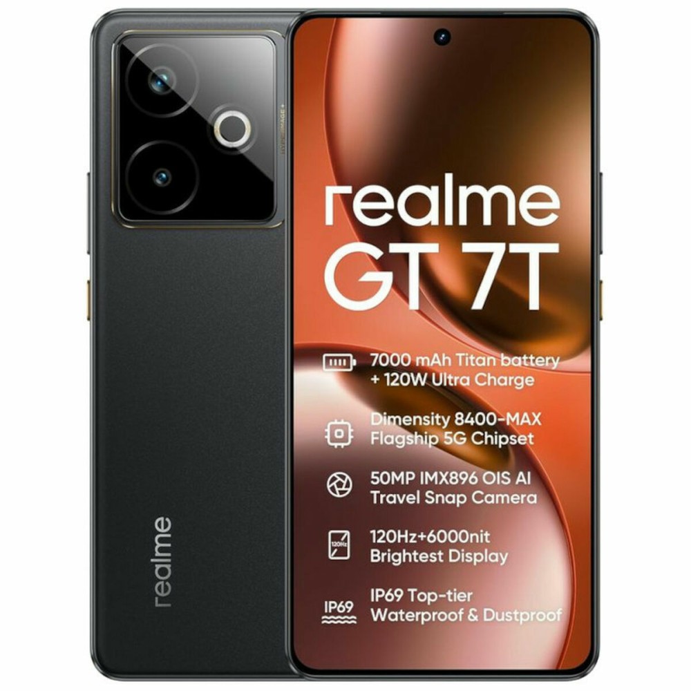Smartphone Realme GT 7T 6,8" Octa Core 12 GB RAM 512 GB Negru