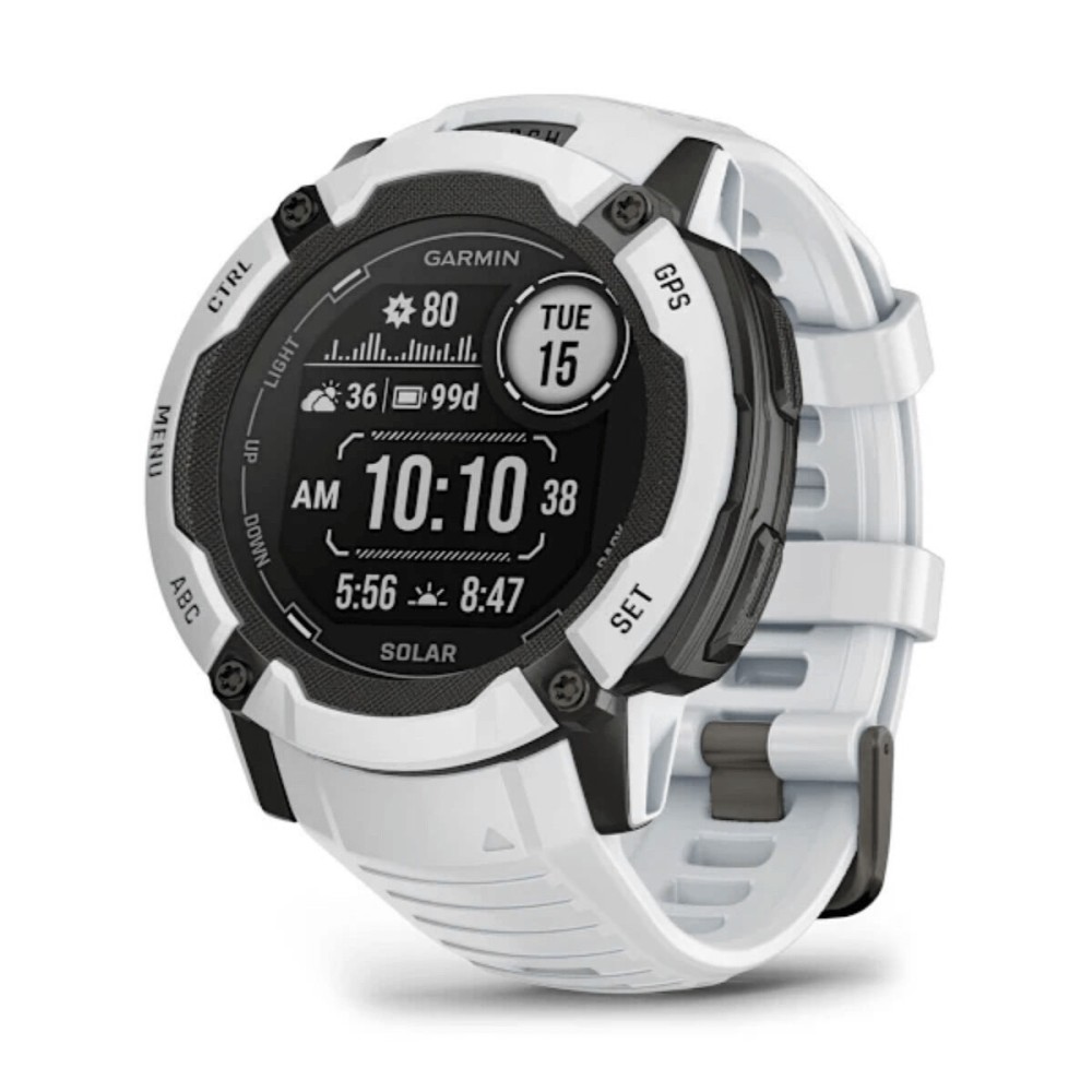 Smartwatch GARMIN Instinct 2X Solar Alb 1,1"