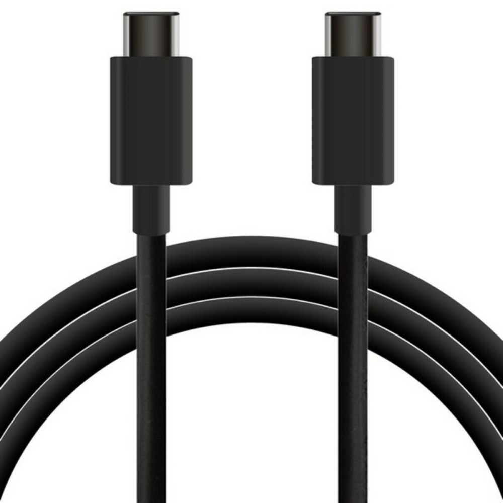 Cablu USB-C la USB-C KSIX BXCUC01 Negru 1 m