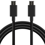 Cablu USB-C la USB-C KSIX BXCUC01 Negru 1 m