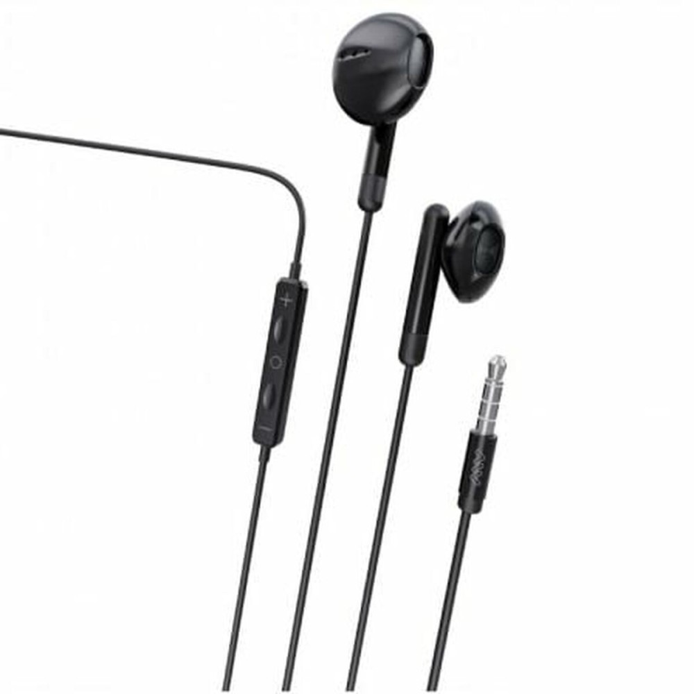 Căști cu Microfon Myway MWHPH0019 Alb Negru