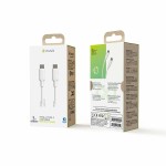 Cablu USB-C Muvit MCUSC0008 Alb Negru 1,2 m