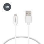 Cablu USB la Lightning Contact L0914CU01 Alb Negru