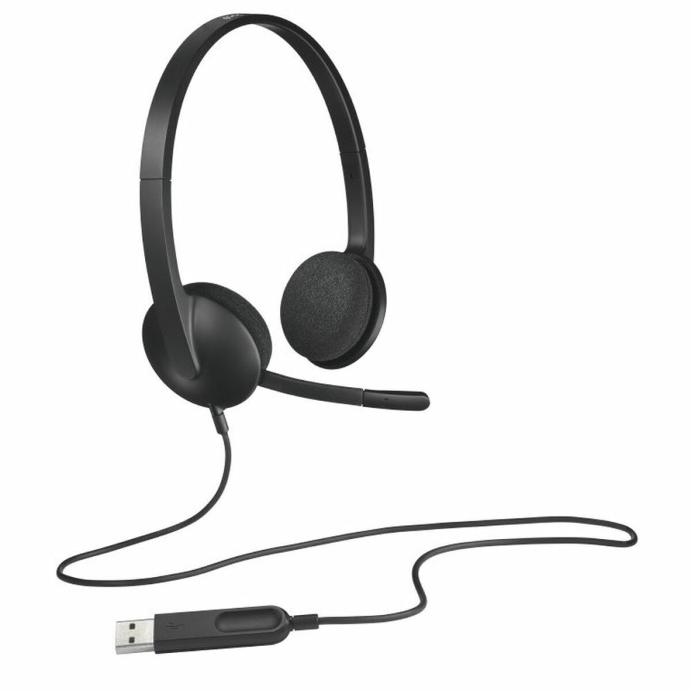 Căști cu Microfon Logitech 981-000475 Negru